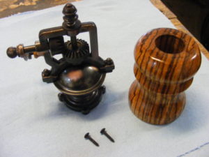 antique pepper mill