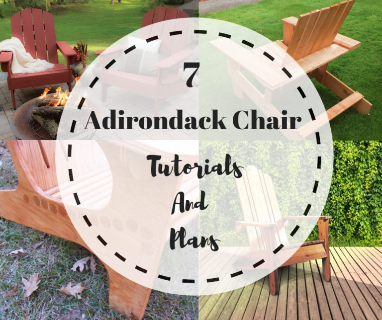 7 Adirondack Chair Plans And Tutorials   7 Adirondack Chair Tutorials And Plans 768x644 